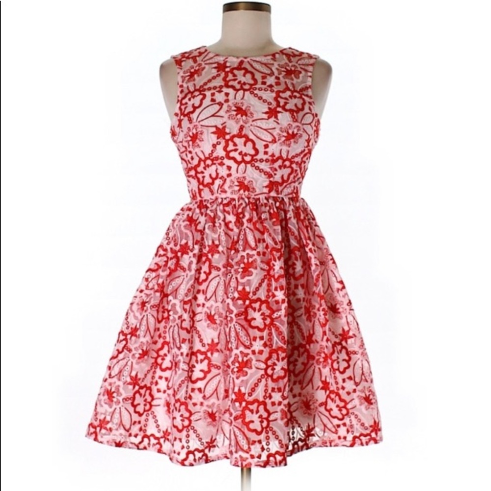 Sweet Red Vintage Inspired Dress by INA